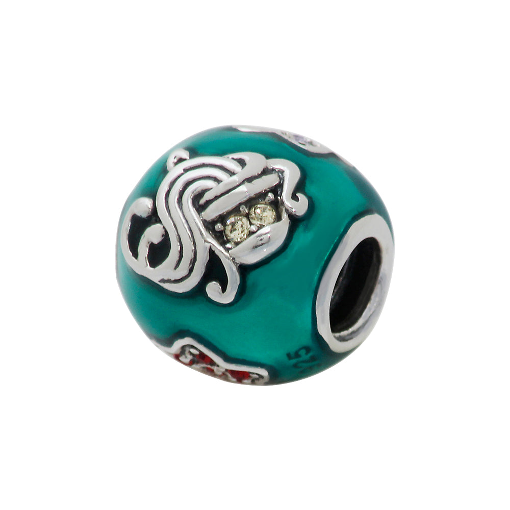 Cute Everlasting sterling silver charm for bracelets and necklaces by Jewelery4u