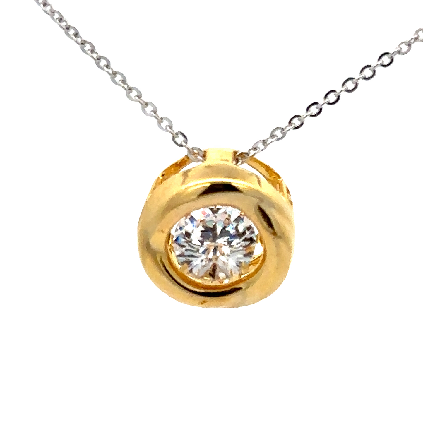 Silver Crystal chain necklace 6