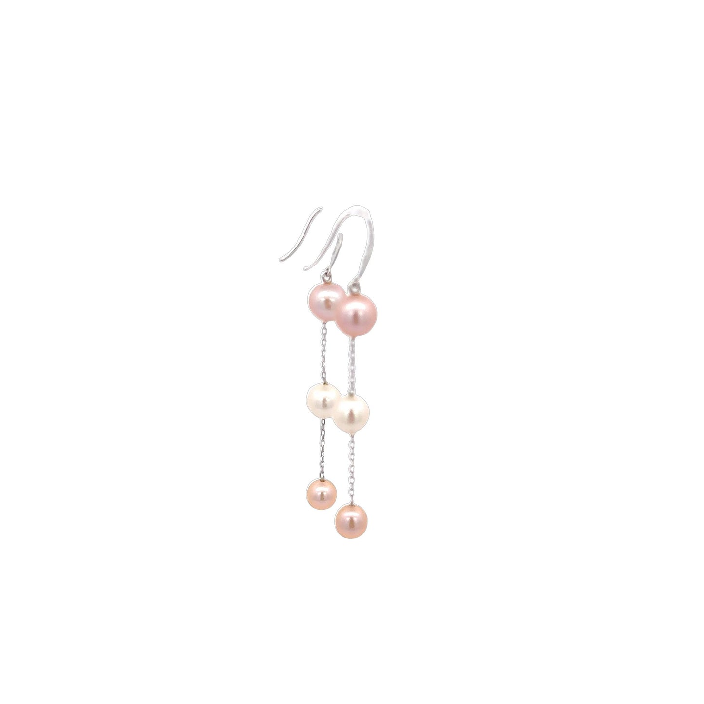 Pearl Earrings Fishhook Gold 3