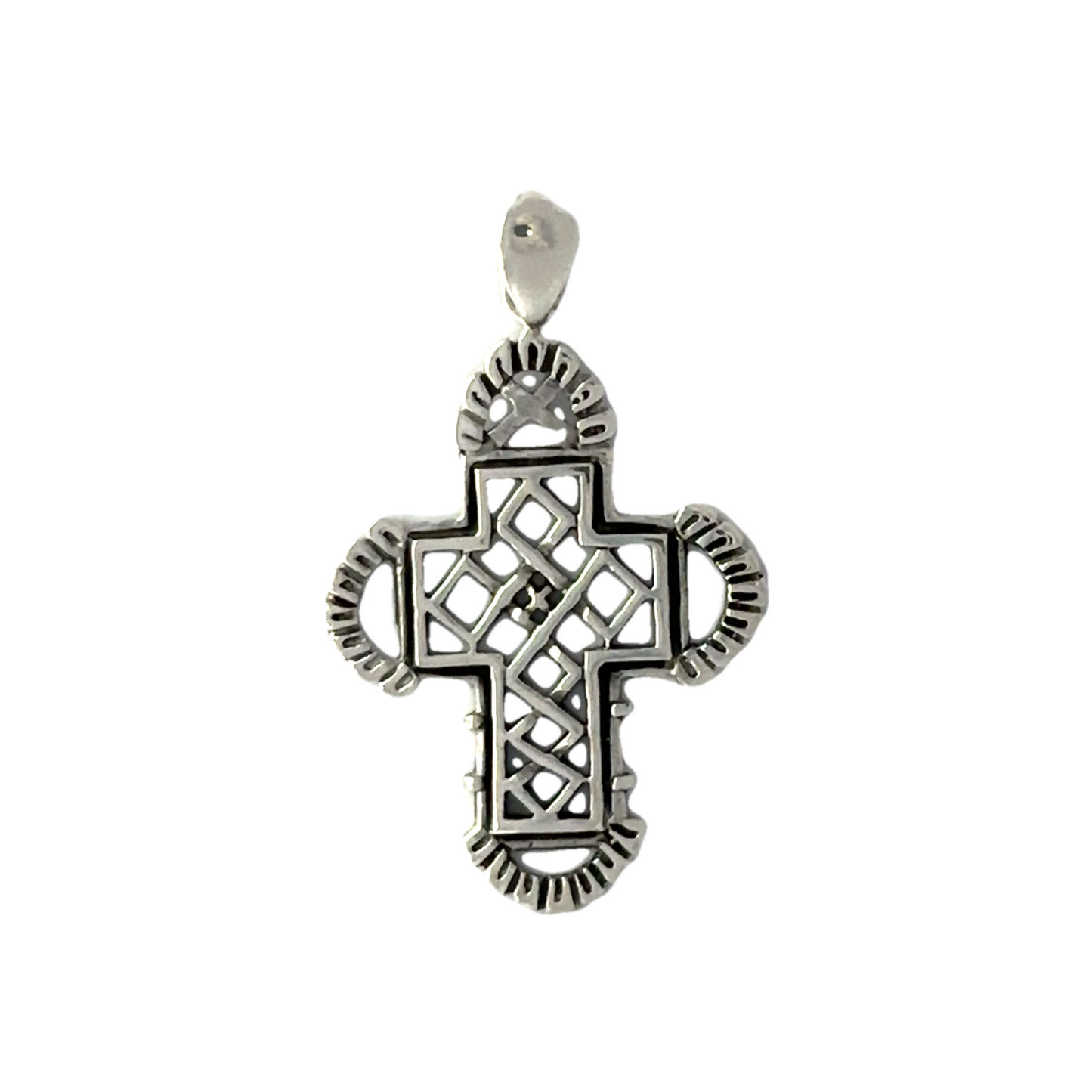 Nocturne Sterling Silver Celtic Cross Pendant.