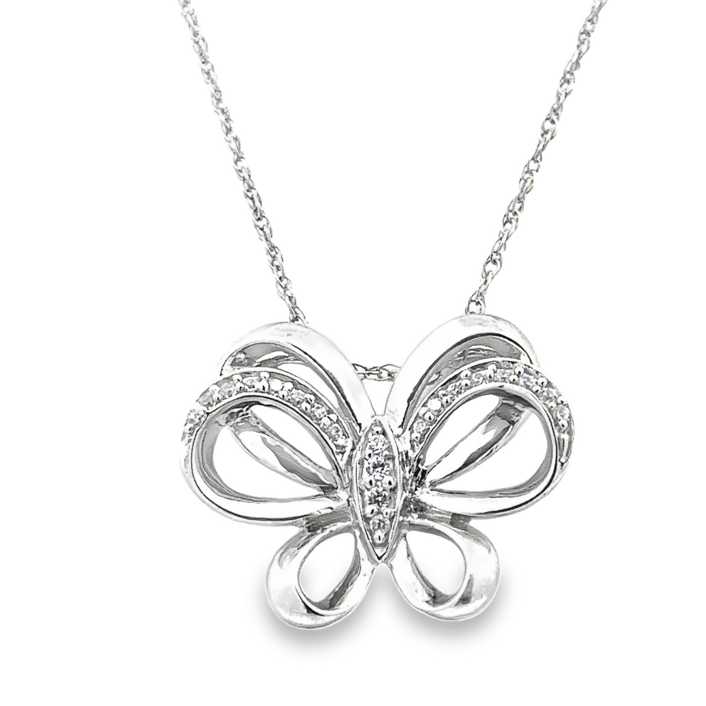 Lux Sapphire Sterling Silver Chain Necklace