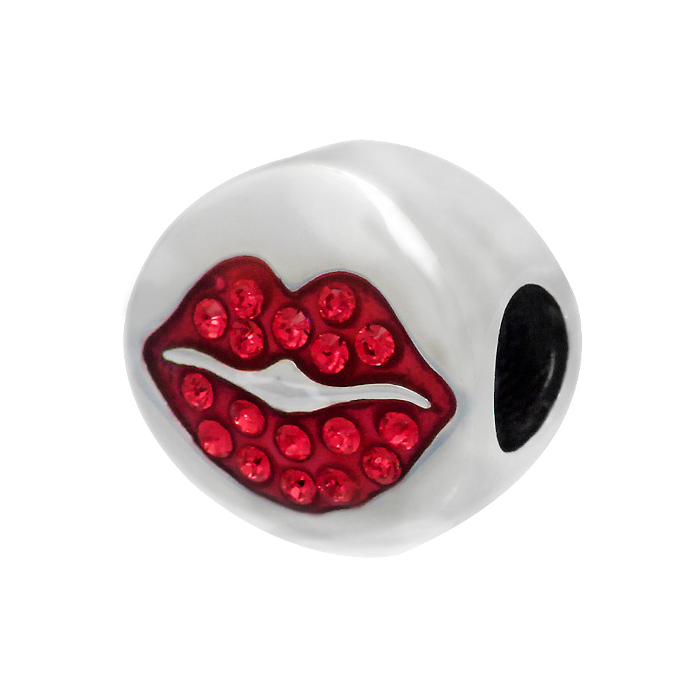 Cute Valentina sterling silver charm for bracelets and necklaces by Jewelery4u