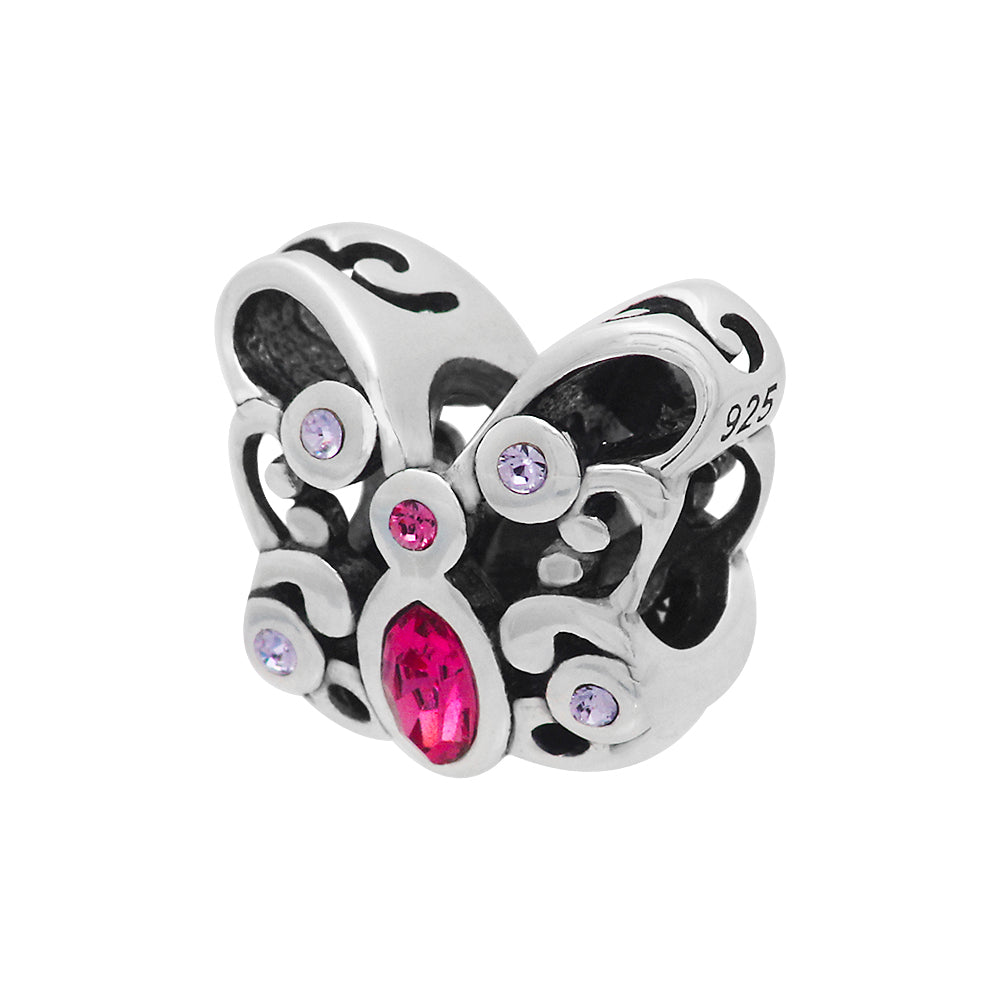 Cute Opulence sterling silver charm for bracelets and necklaces by Jewelery4u