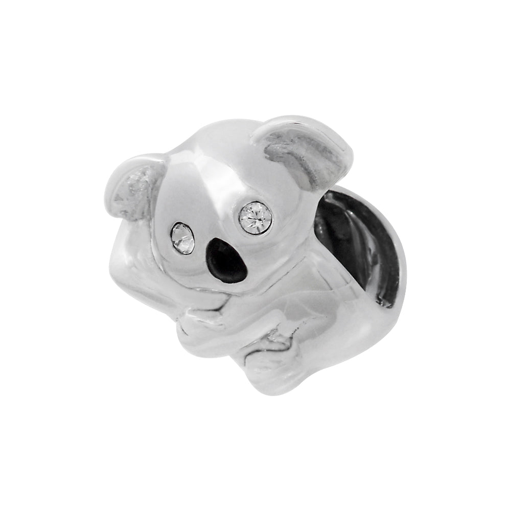 Cute Koala sterling silver charm for bracelets and necklaces by Jewelery4u