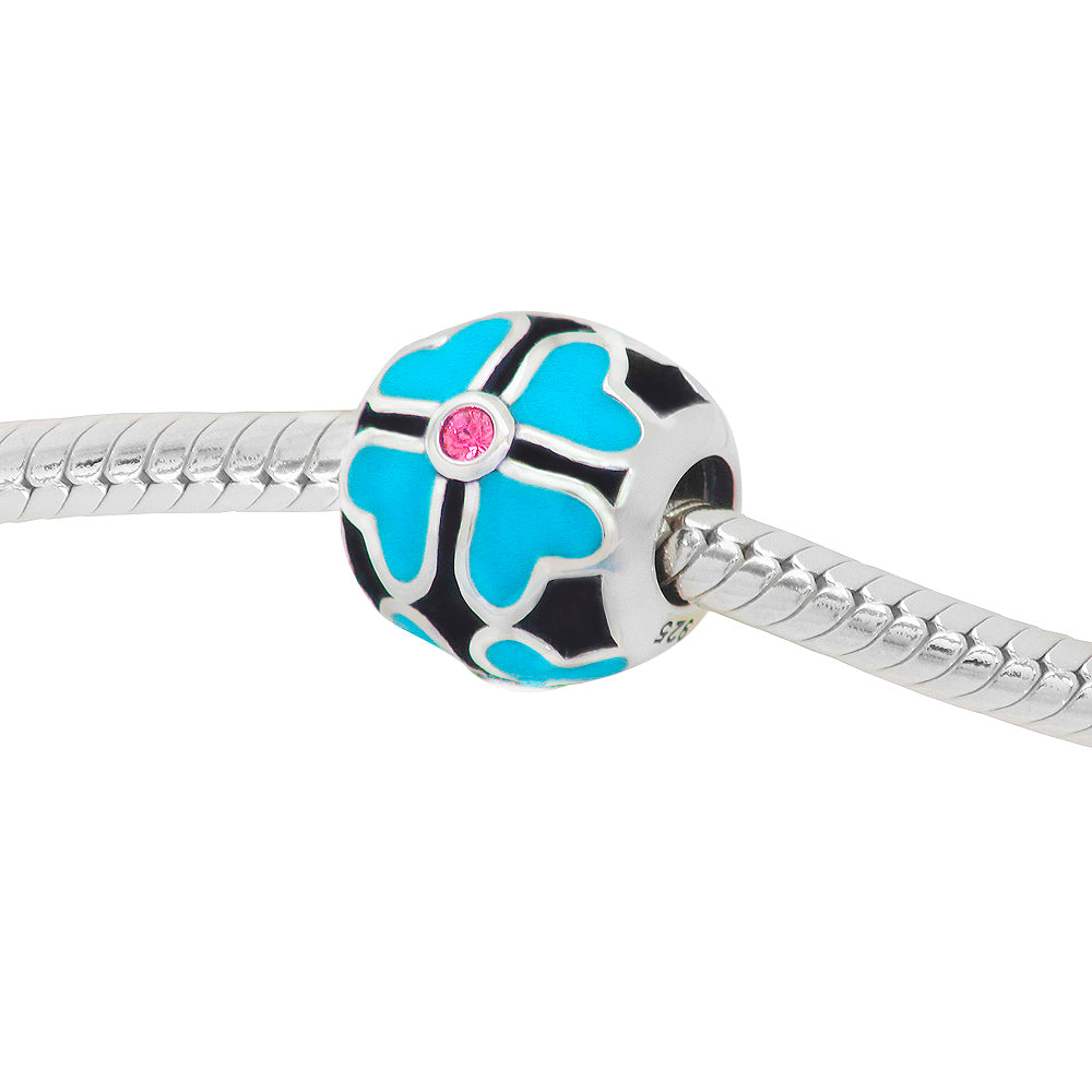 Cute Luxe sterling silver charm for bracelets and necklaces by Jewelery4u