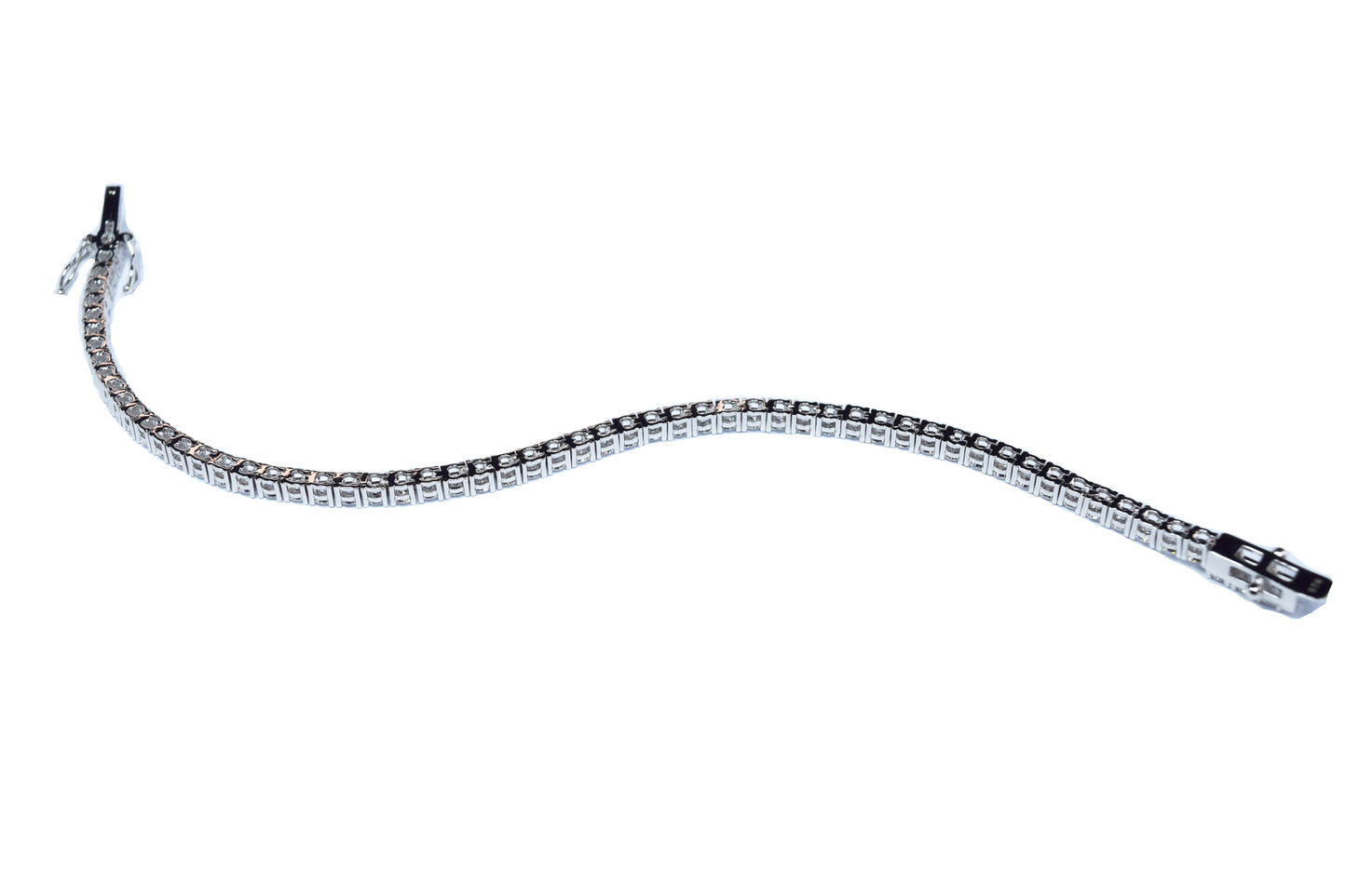 bracelet sterling silver moissanite diamonds tennis 5