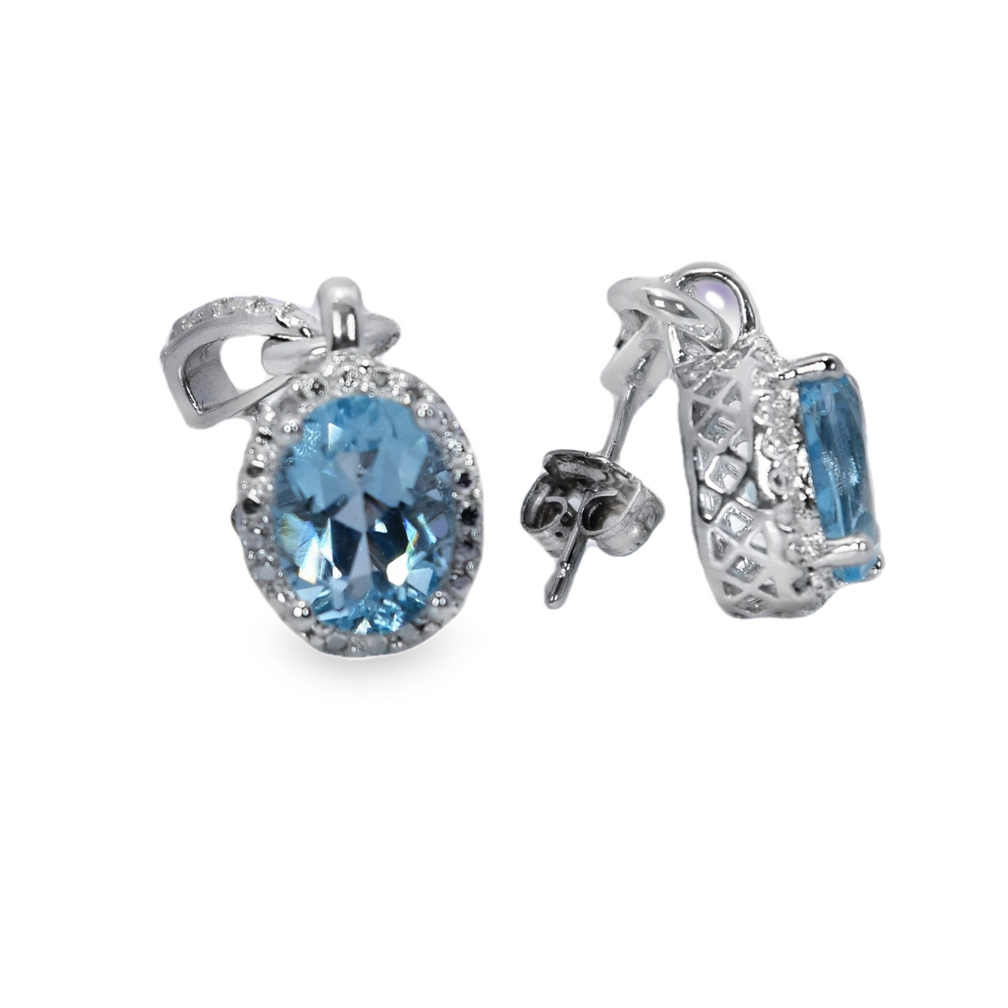 earrings dangle gemstone sterling silver 3