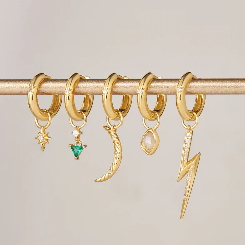 Gold Lightning Earring Charm by Ania Haie