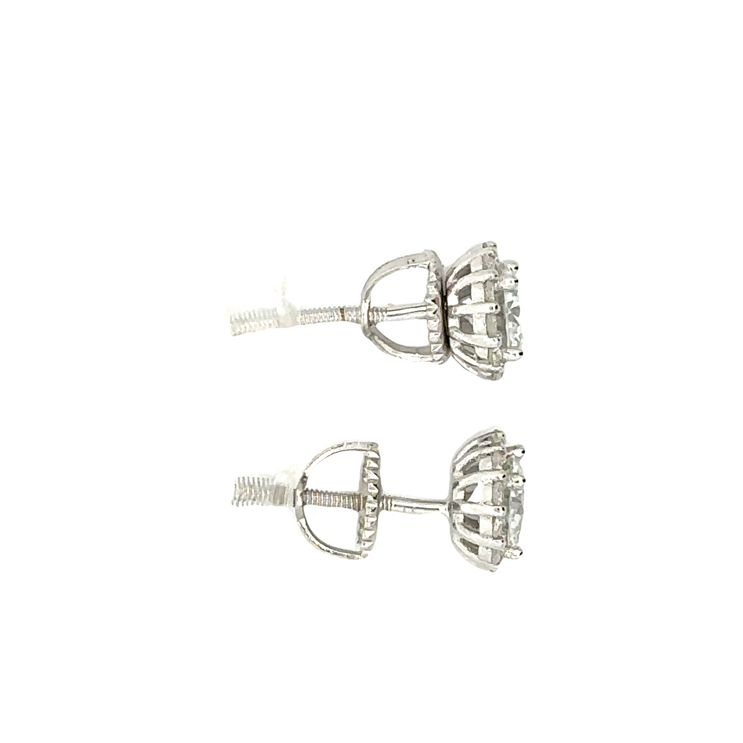 Moissanite Earrings Side studs