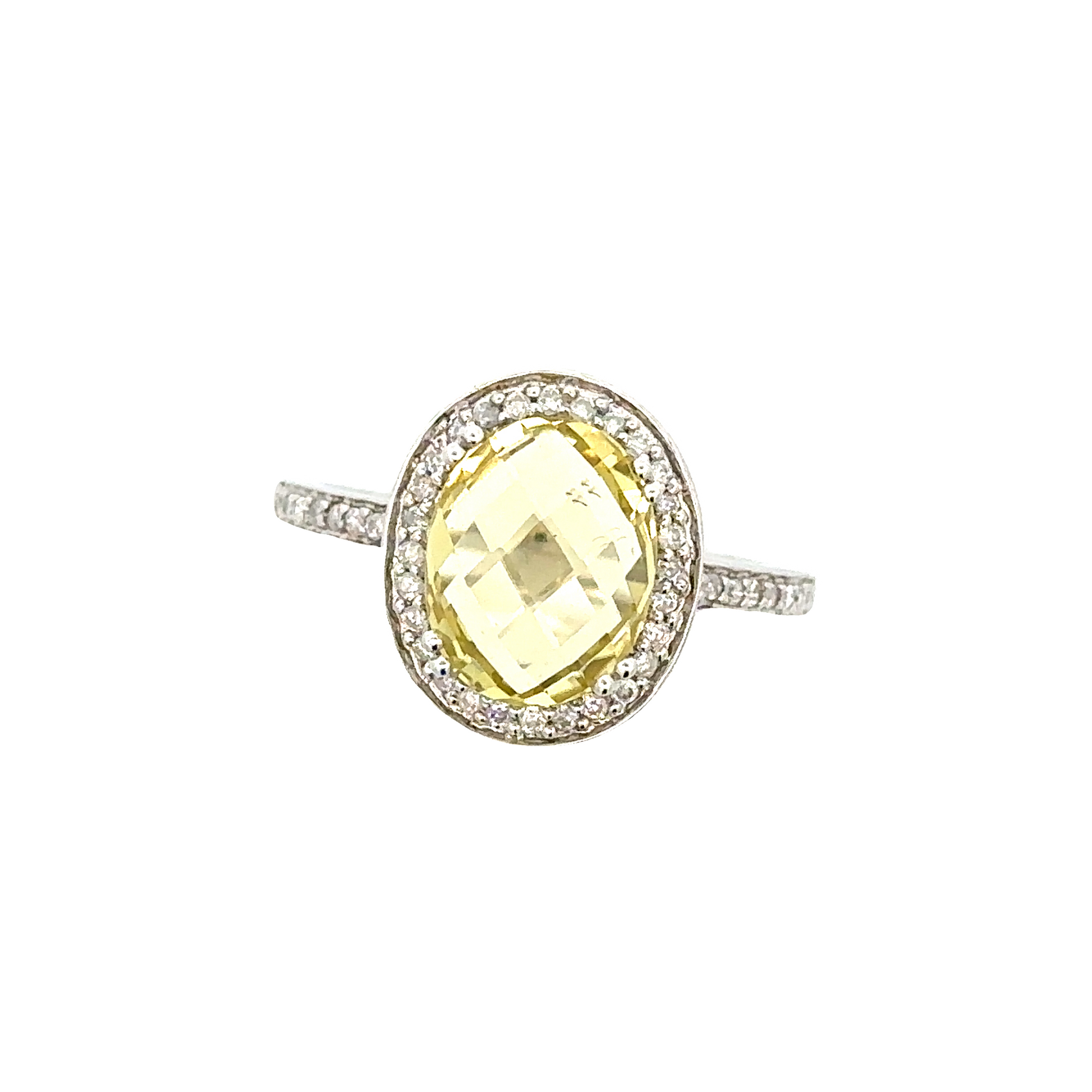 Birthstone gemstone gold diamonds rings LemonQuartz 1