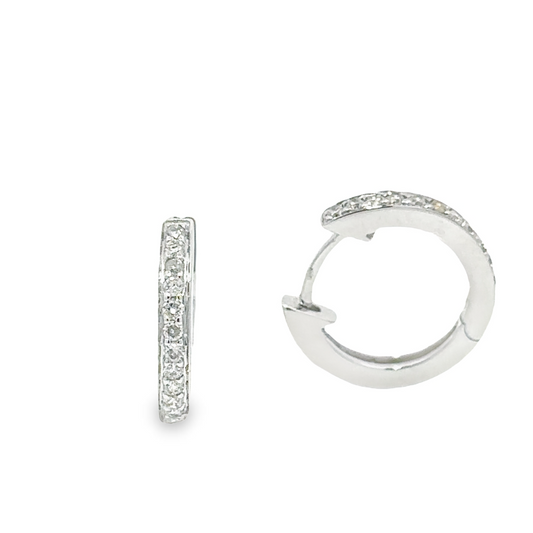 0.35ct diamond hoops for women online by Jewelery4u