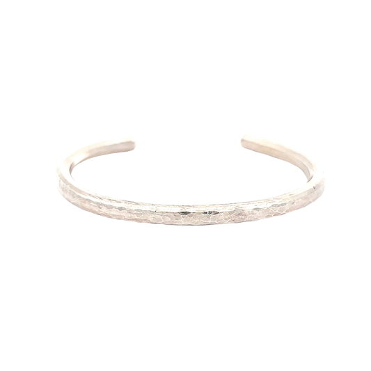 Pulsera flexible de plata de ley noble