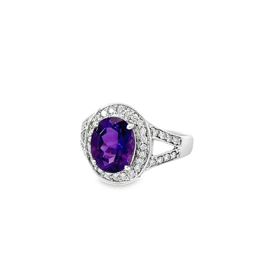 Michelle Amethyst Gemstone Ring