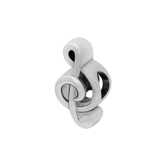 Cute Music Note sterling silver charm for bracelets and necklaces by Jewelery4u