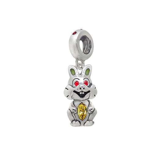 Cute Lever sterling silver charm for bracelets and necklaces by Jewelery4u