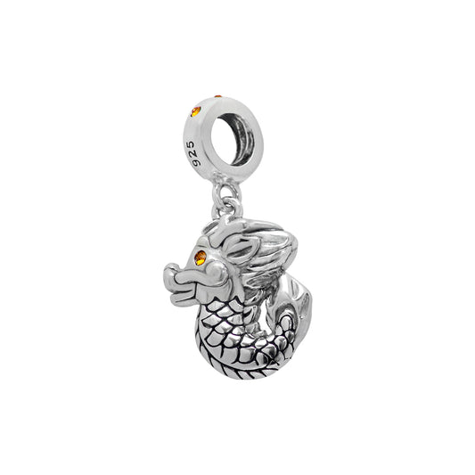 Cute Seahorse sterling silver charm for bracelets and necklaces by Jewelery4u