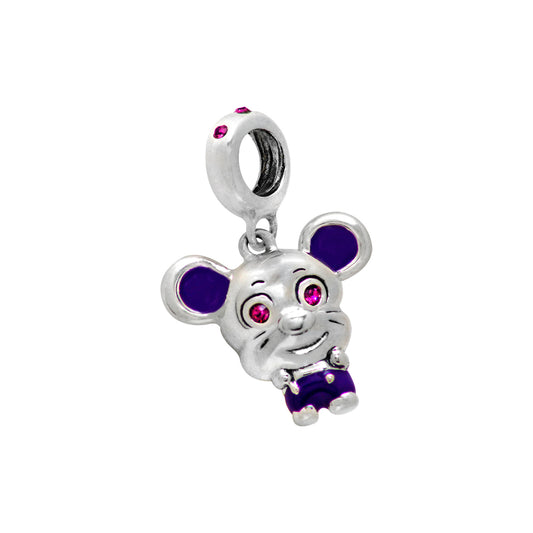 Cute Victoria sterling silver charm for bracelets and necklaces by Jewelery4u