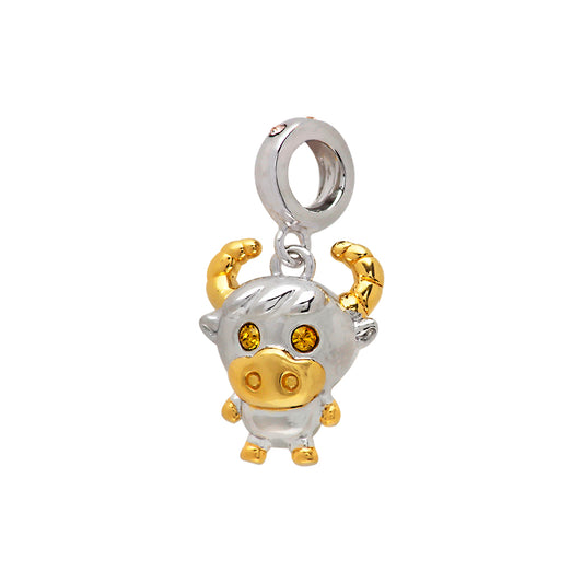 Cute Animal sterling silver charm for bracelets and necklaces by Jewelery4u