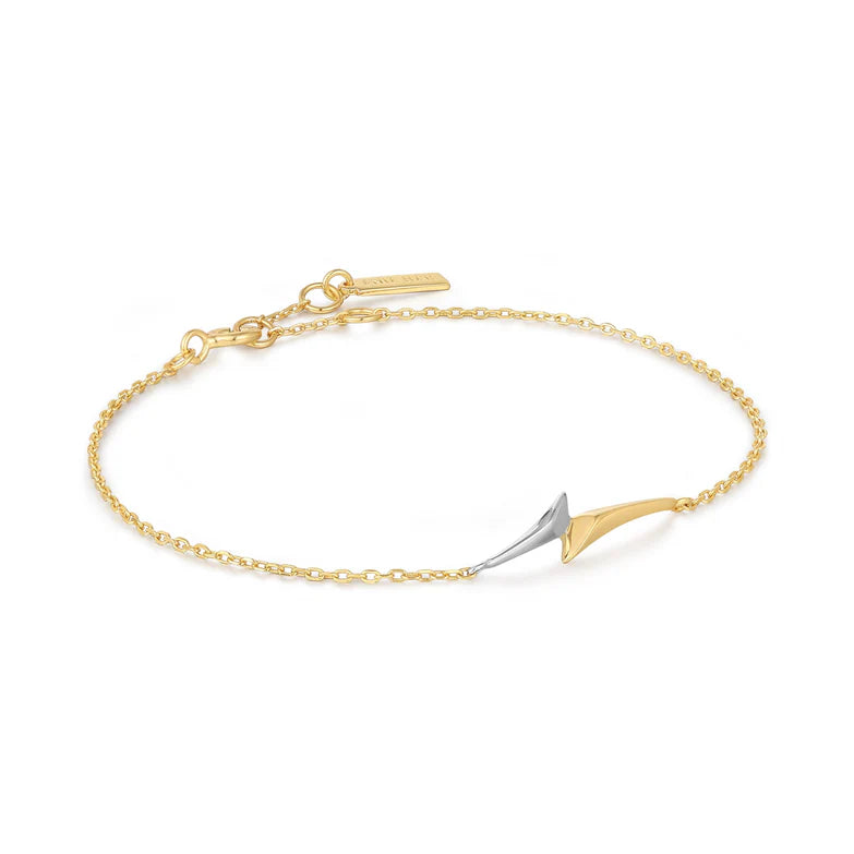 Gold Arrow Chain Bracelet by Ania Haie