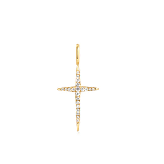 Gold Cross Charm by Ania Haie