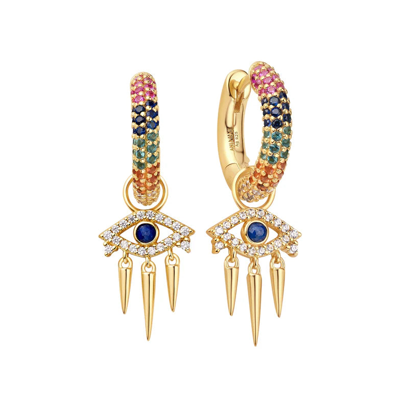 Gold Evil Eye Earring Charm by Ania Haie