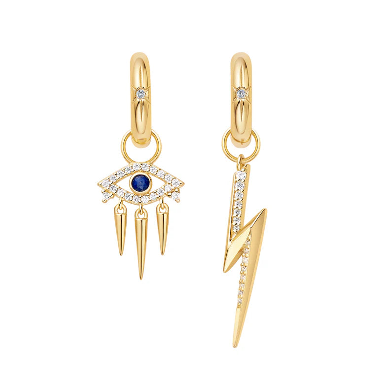 Gold Evil Eye Earring Charm by Ania Haie