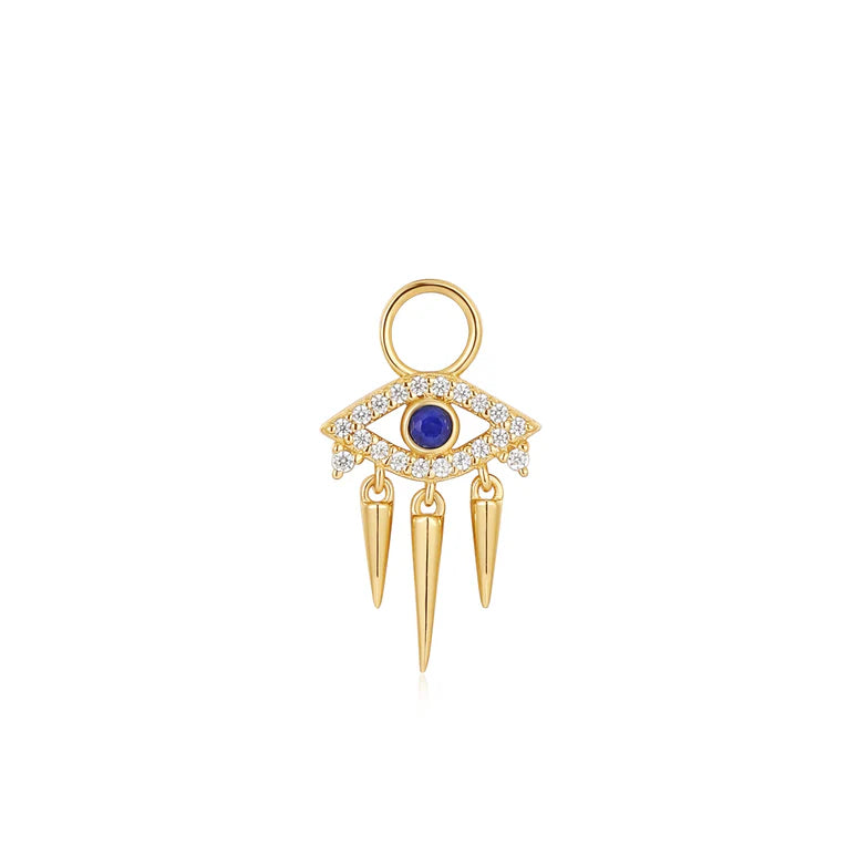 Gold Evil Eye Earring Charm by Ania Haie