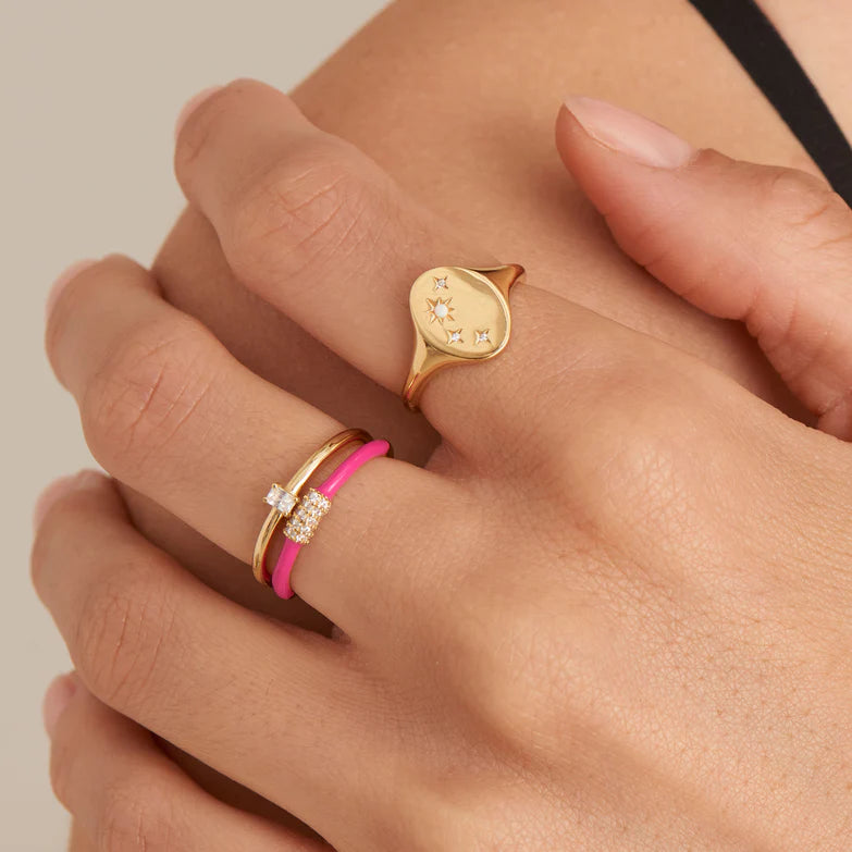 Gold Glam Adjustable Ring by Ania Haie