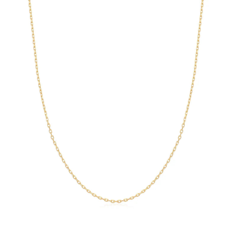 Gold Mini Link Charm Chain Necklace by Ania Haie