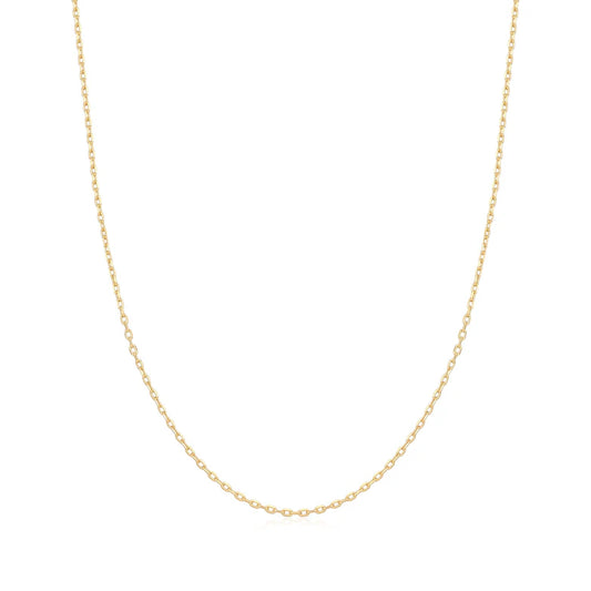 Gold Mini Link Charm Chain Necklace by Ania Haie