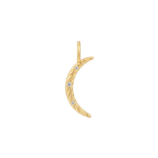 Gold Moon Charm by Ania Haie