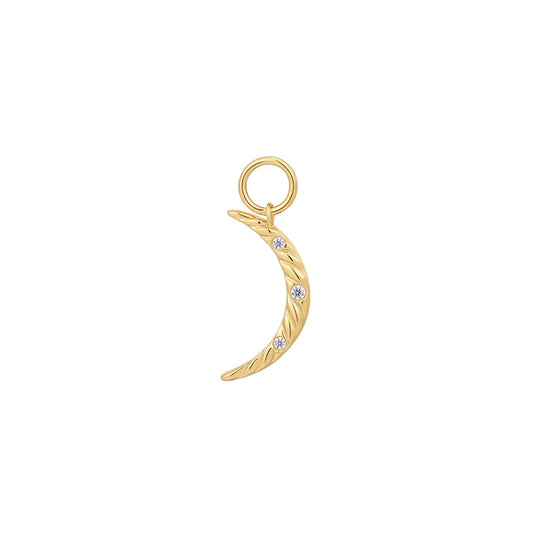 Gold Moon Earring Charm by Ania Haie