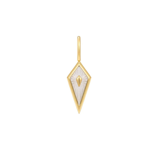 Gold Mother of Pearl Kite Charm by Ania Haie