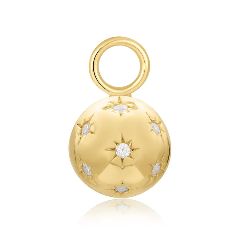 Gold Pavé Star Sphere Earring Charm by Ania Haie