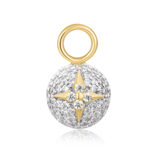 Gold Pavé Star Sphere Earring Charm by Ania Haie