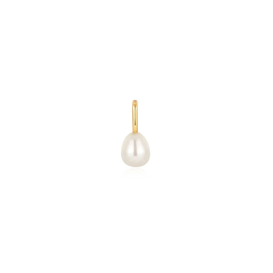 Gold Pearl Charm by Ania Haie