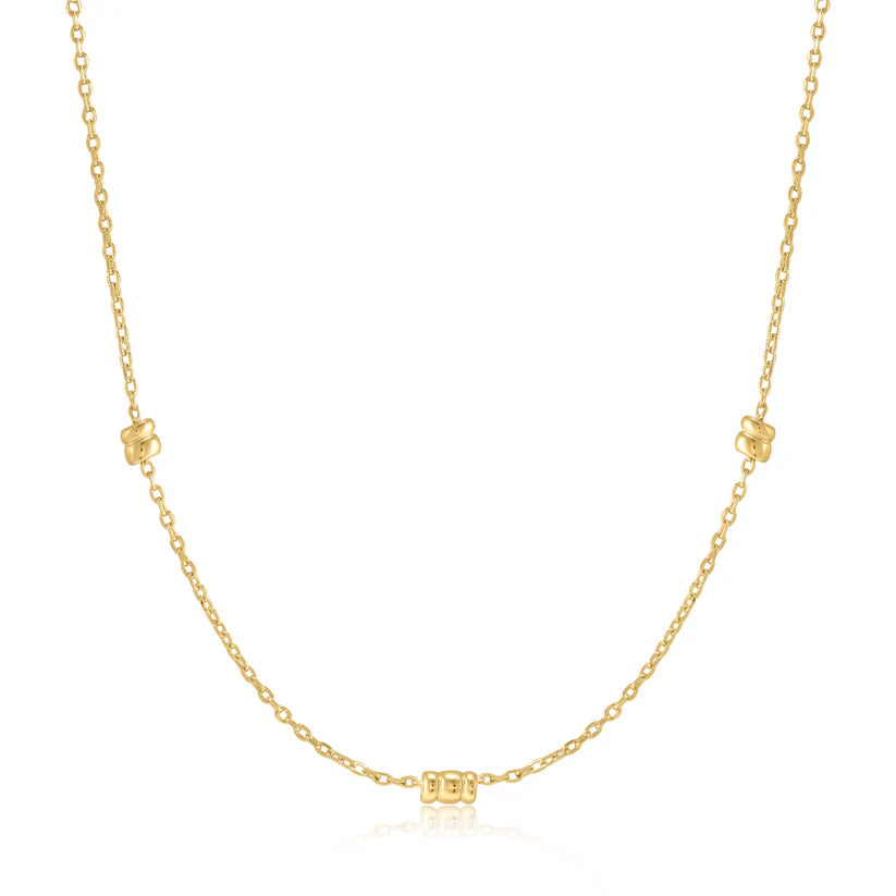 Gold Smooth Twist Chain Necklace by Ania Haie