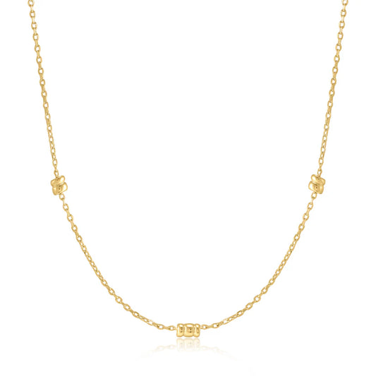 Gold Smooth Twist Chain Necklace by Ania Haie