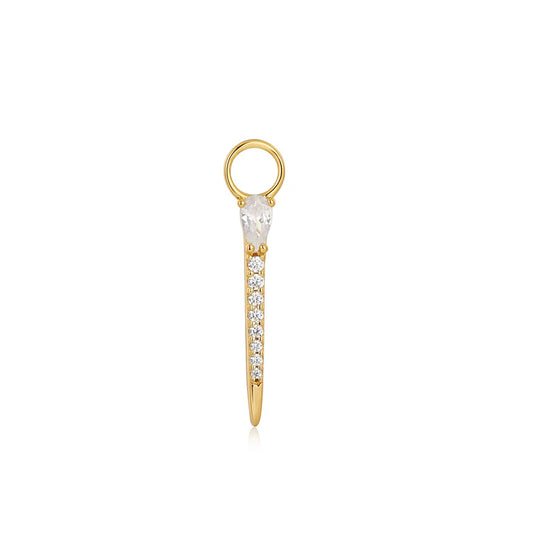 Gold Sparkle Bar Earring Charm by Ania Haie