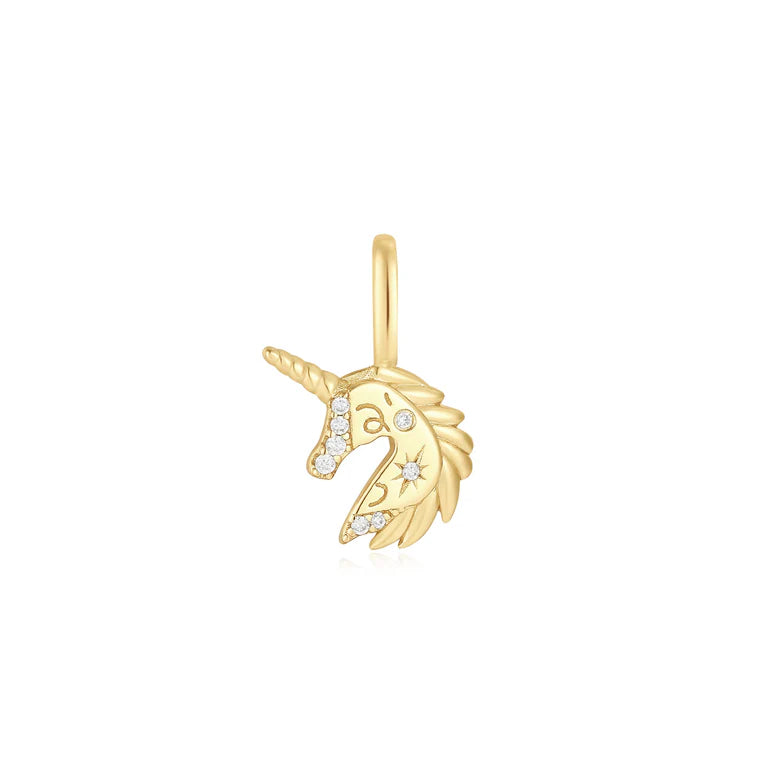 Gold Unicorn Charm by Ania Haie