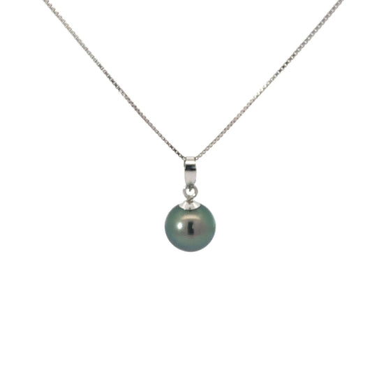 Black Tahitian Pearl Pendant Necklace