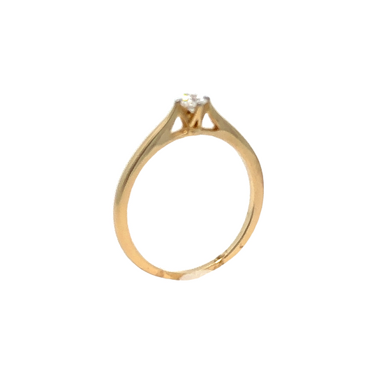 Promise ring Gold Diamond Rings 1