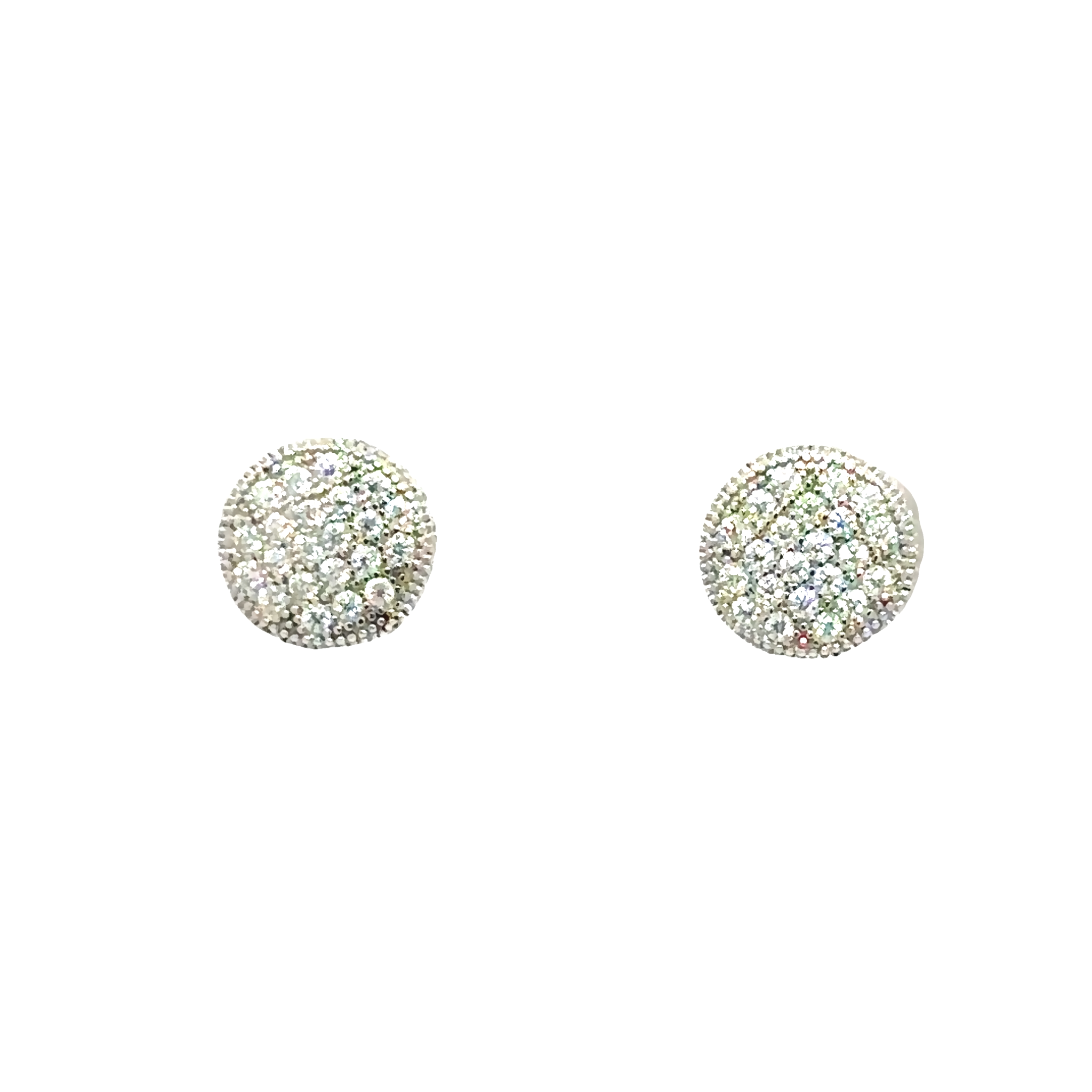 Moissanite Earrings Front studs