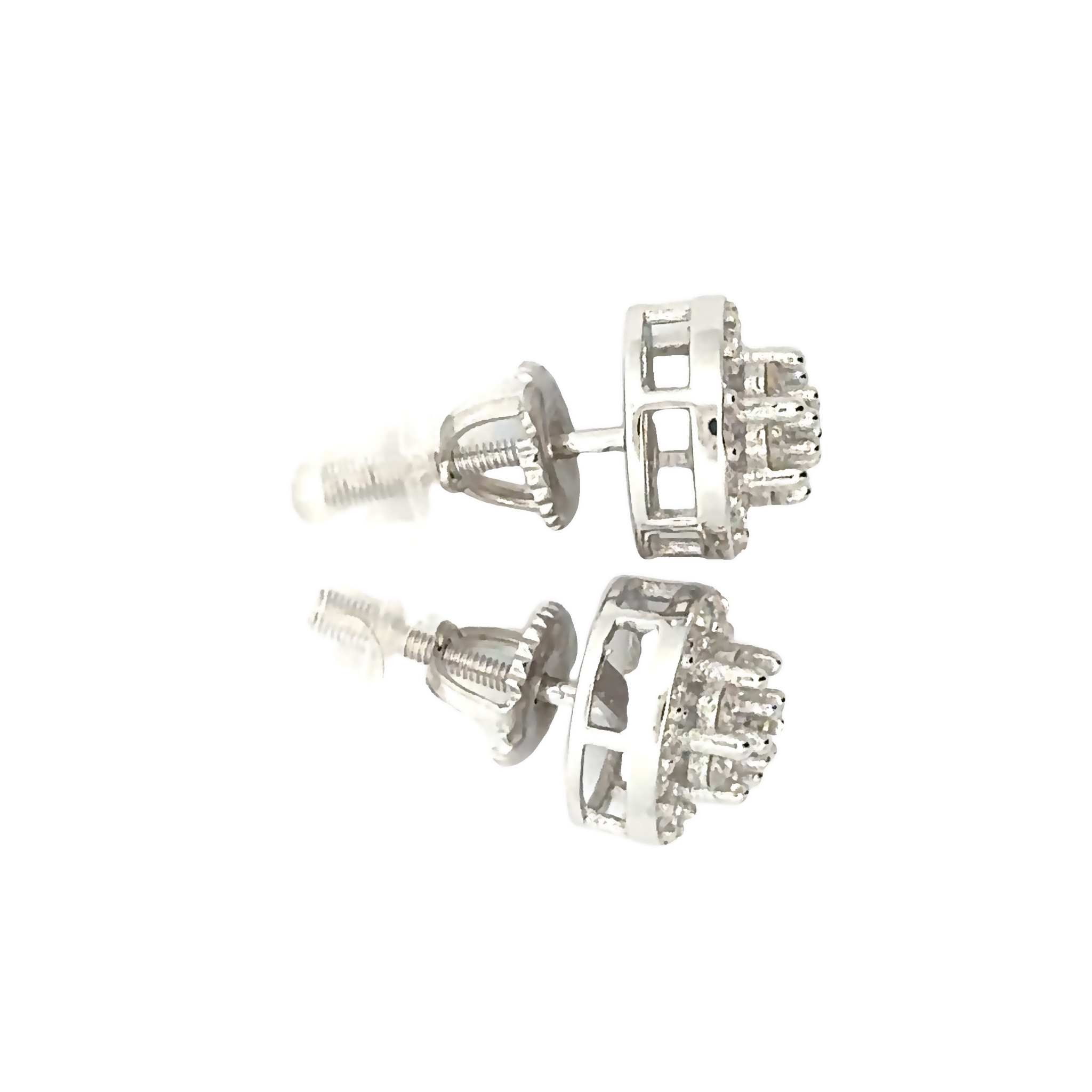 Moissanite Earrings Side Studs