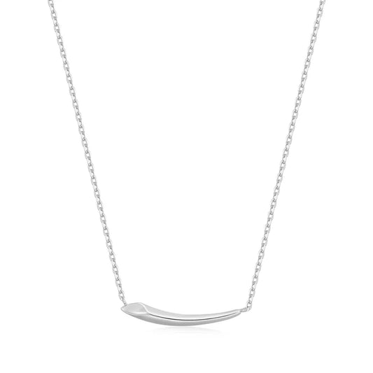 Silver Arrow Bar Necklace by Ania Haie