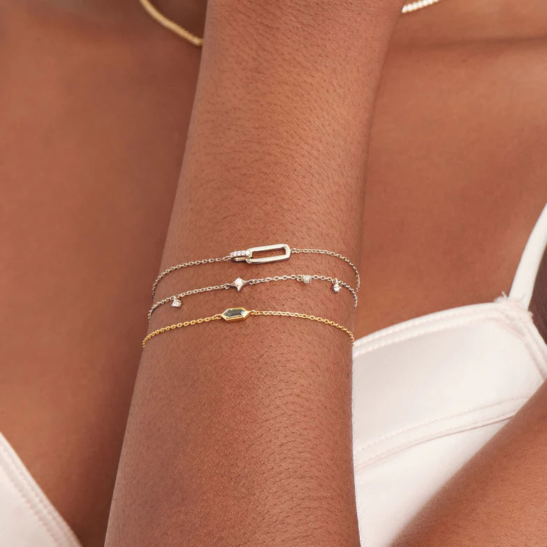 Silver Glam Interlock Bracelet by Ania Haie