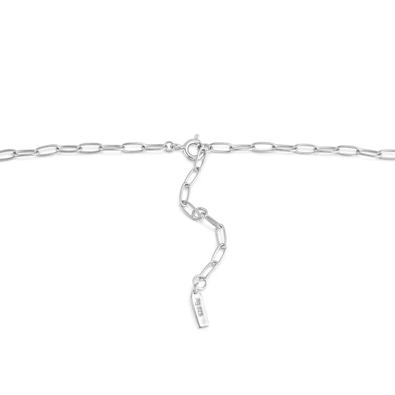 Silver Link Charm Chain Necklace by Ania Haie