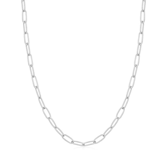 Silver Link Charm Chain Necklace by Ania Haie