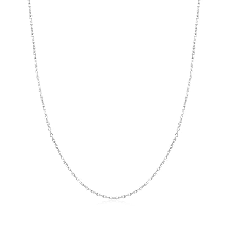 Silver Mini Link Charm Chain Necklace by Ania Haie