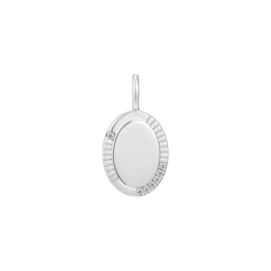 Silver Oval Charm by Ania Haie